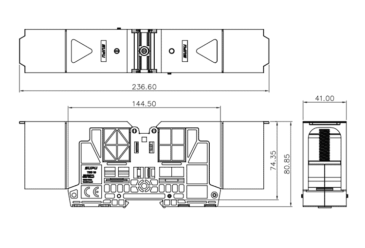 Bornier à boulon TBOC10-2-GY-Supu Electronics