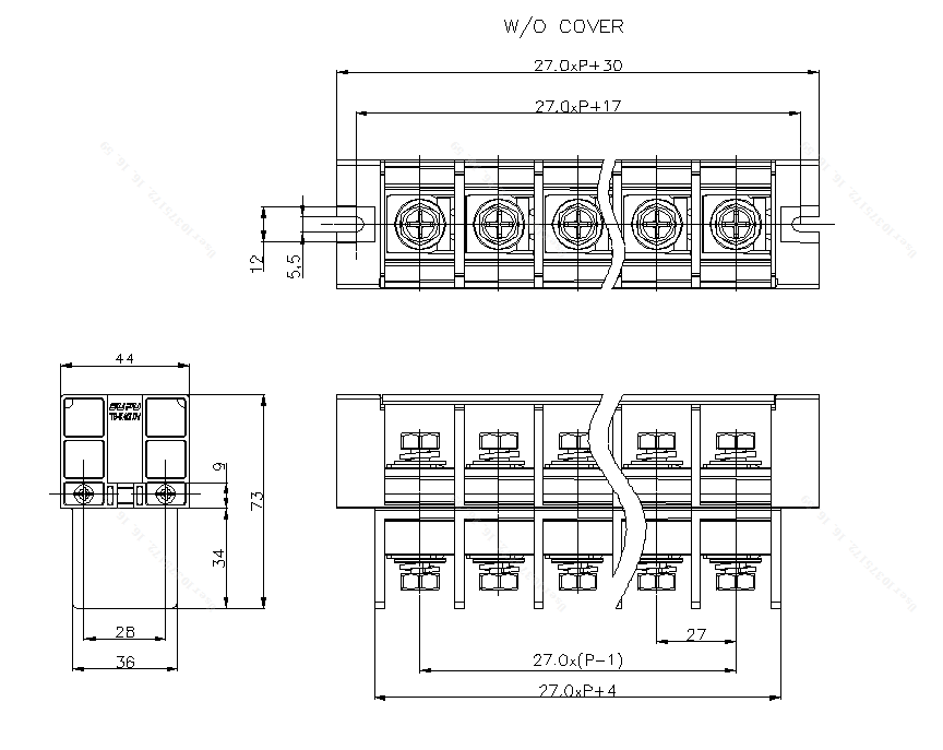 Terminal de barreira TB-K-27.0VXXC-001
