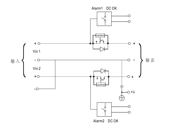 Sơ đồ điện của mô-đun phụ trợ nguồn điện đường sắt SDD-24DC2-20