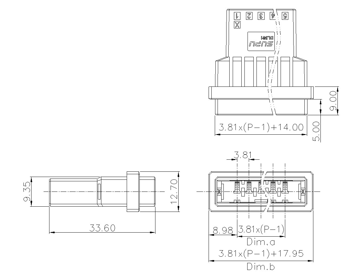 动态接插件连接器DL381H1XXF-BK-0X10(03-10)-速普电子